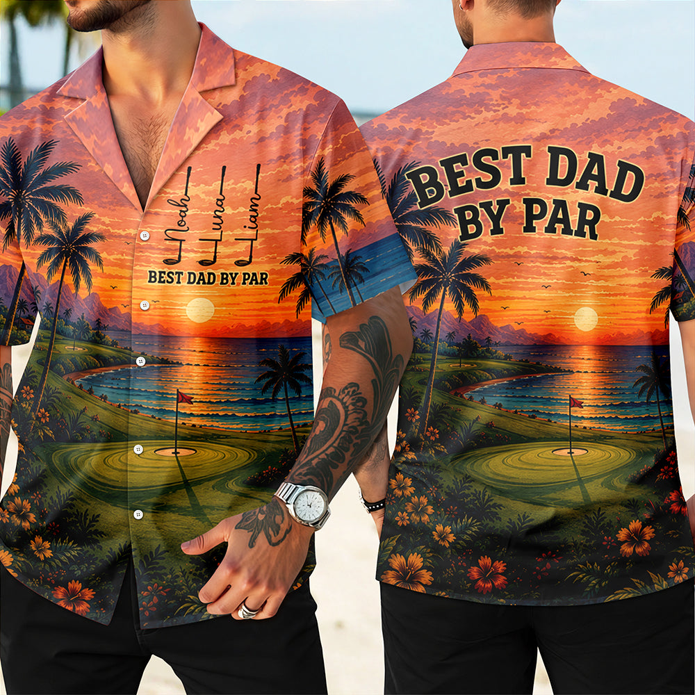 Personalized Hawaii Shirt for Dad Custom Name Golf Gift HN590 - AOP Hawai Shirt GradoCreations