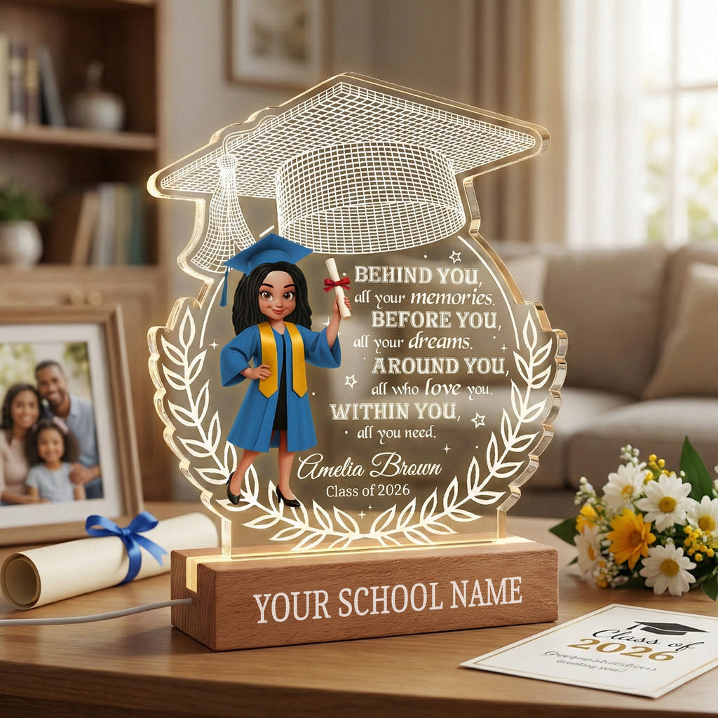 Personalized 3D LED Light Graduation Gift for Class of 2026