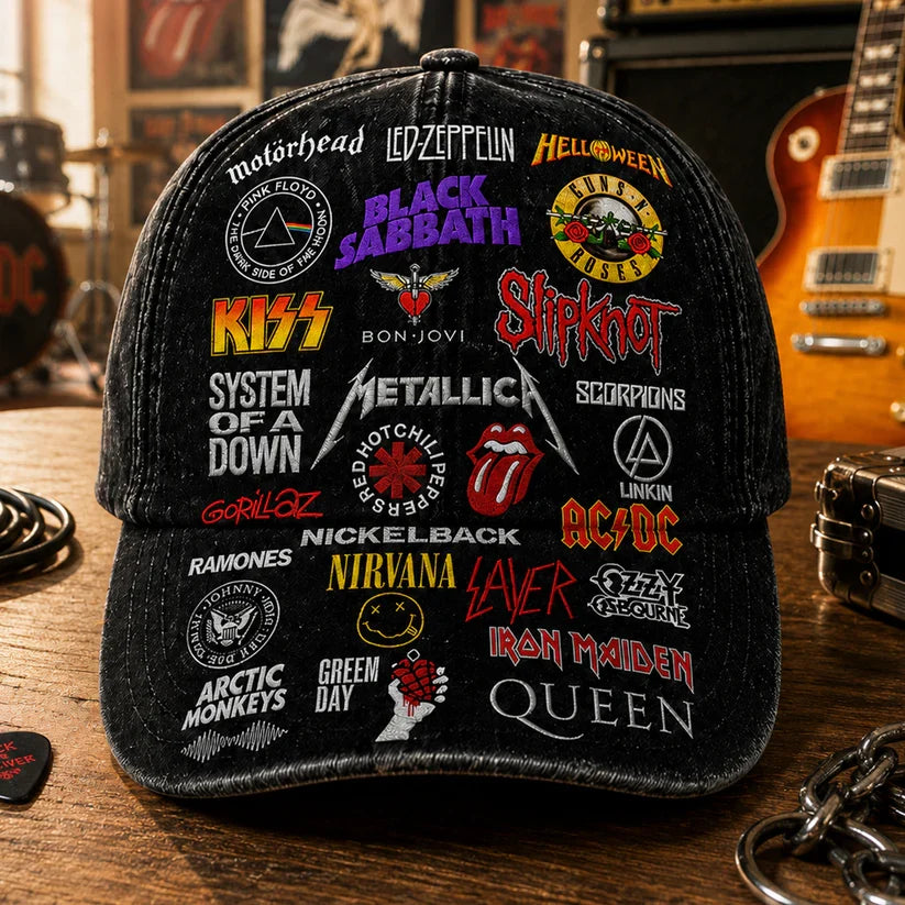 Personalized Classic Cap with Rock Legends for Music Lovers Classic Cap GradoCreations