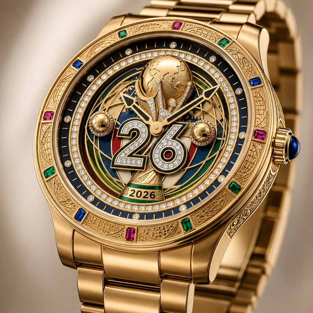 Personalized FIFA World Cup 2026 Men's Wrist Watch Gift for Sports Lovers