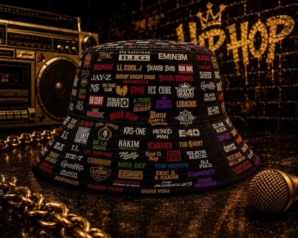 80's & 90's Hip Hop Bucket Hat Unisex Summer Fashion Cap GradoCreations