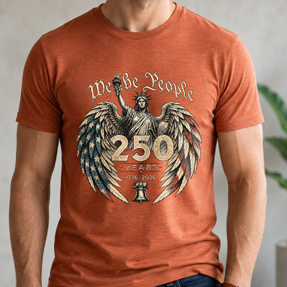 Personalized Comfort Shirt We The People 250 Years Gift for Dad Comfort Shirt GradoCreations