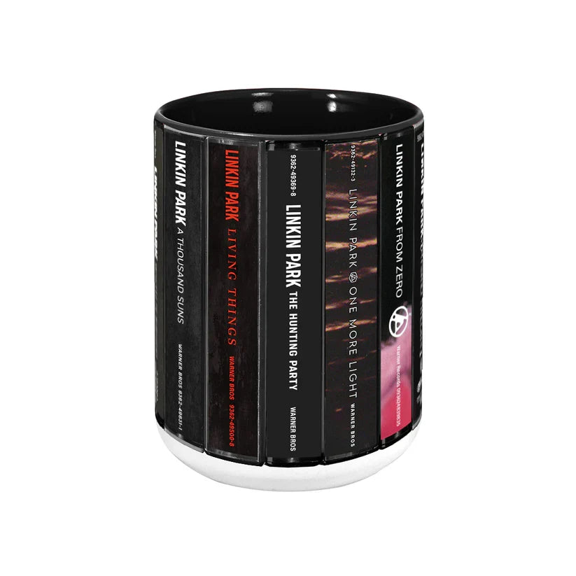 Linkin Park Cassette Collection Accent Mug Ceramic Gift for Music Lovers GradoCreations