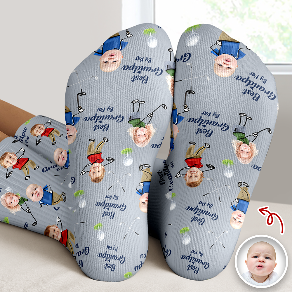 Personalized Photo Socks Best Dad By Par Gift for Dad HN590 - Socks GradoCreations