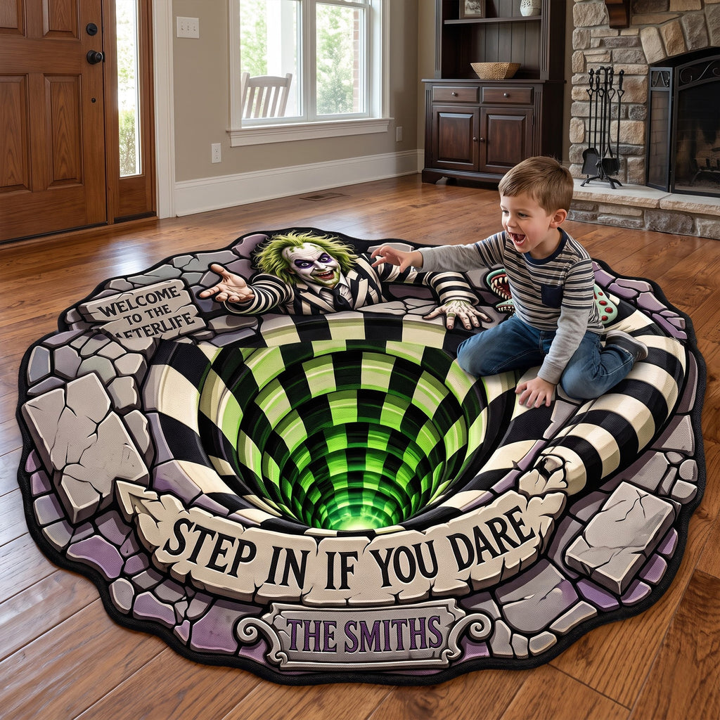 Personalized Halloween Doormat Custom Shape Gift for Horror Lovers Custom Shape Doormat GradoCreations
