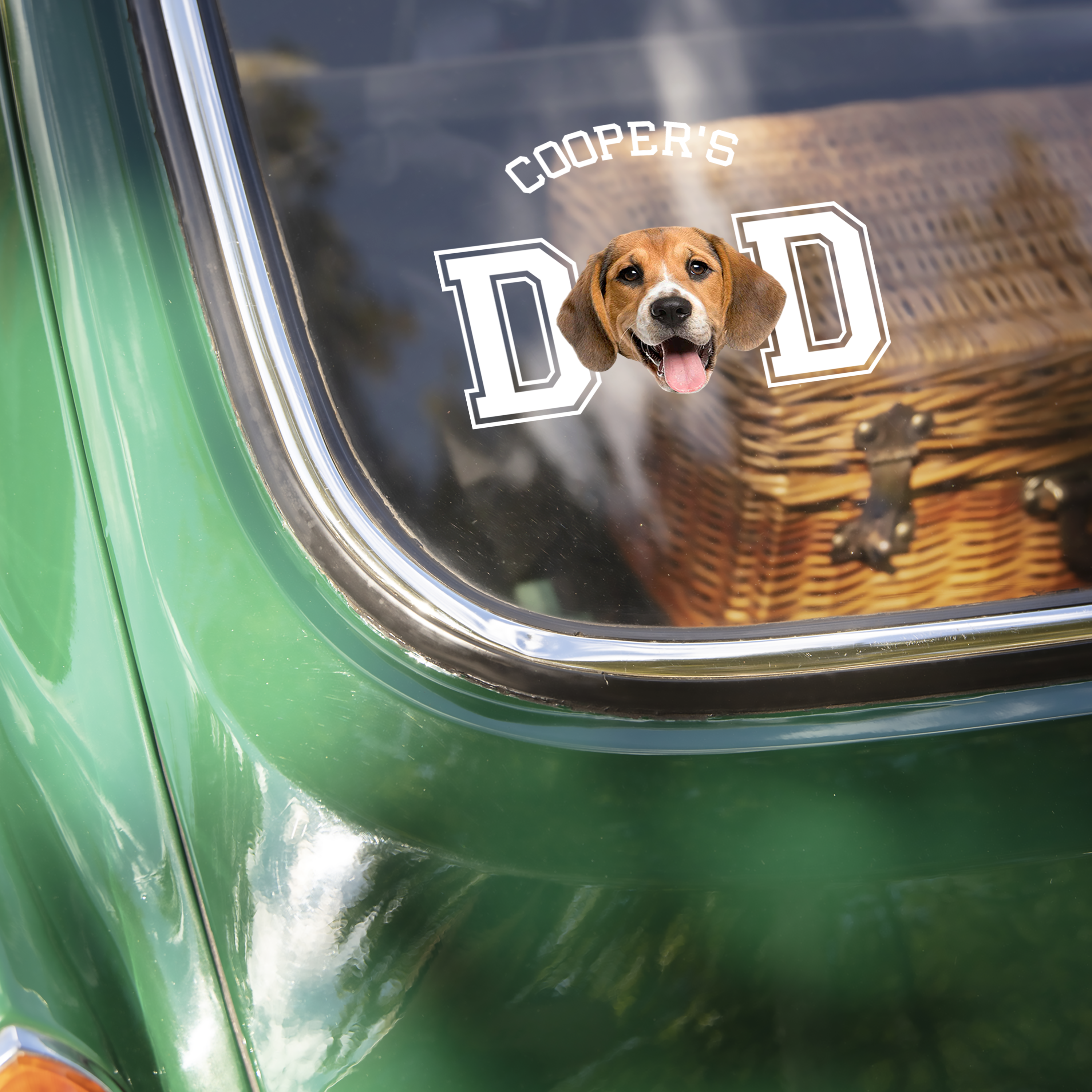 Personalized Dog Cat Photo Car Sticker Gift for Dog Dad Decal Sticker GradoCreations