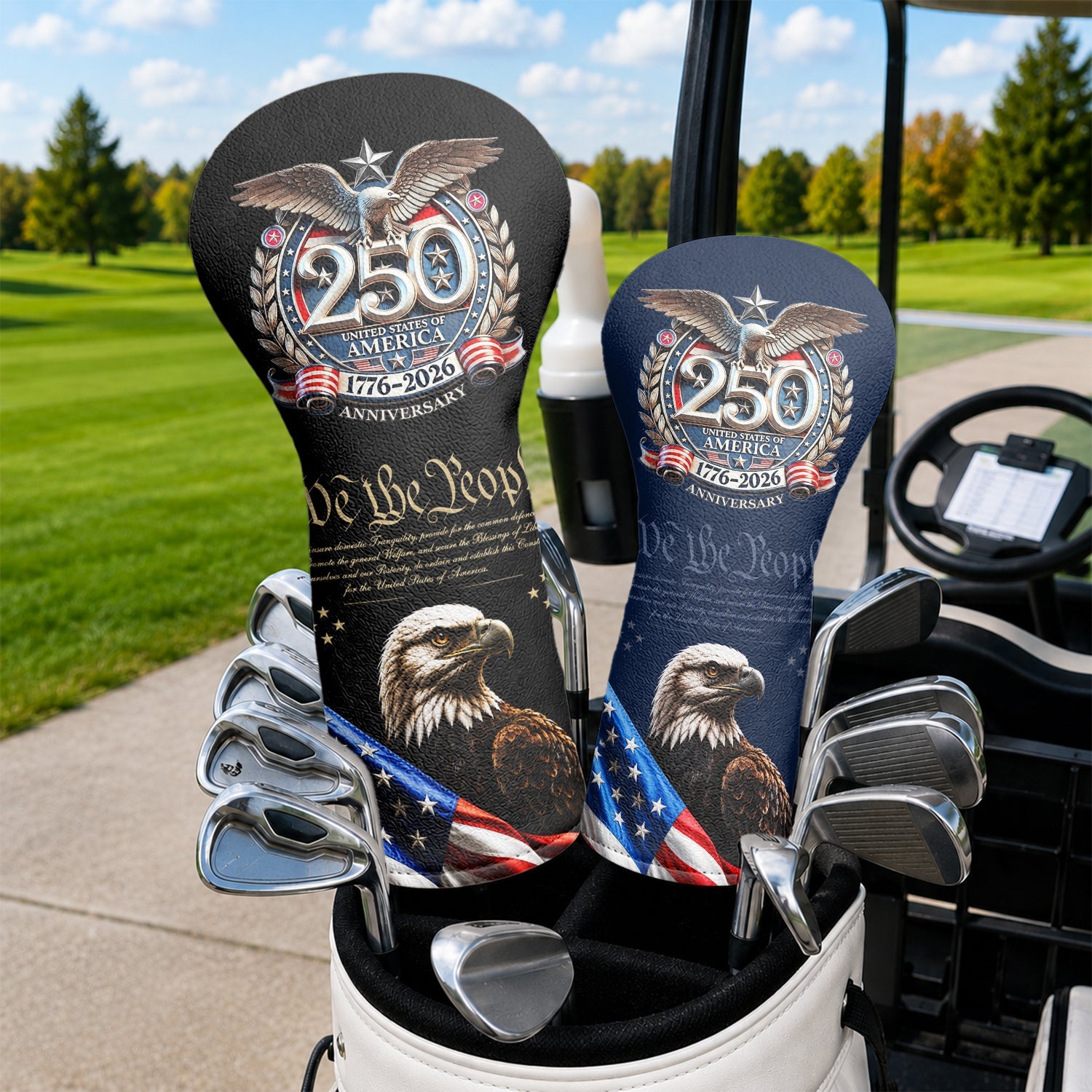 Personalized Golf Head Cover 250th Anniversary Golf Gift HN590 - Golf Head Cover GradoCreations
