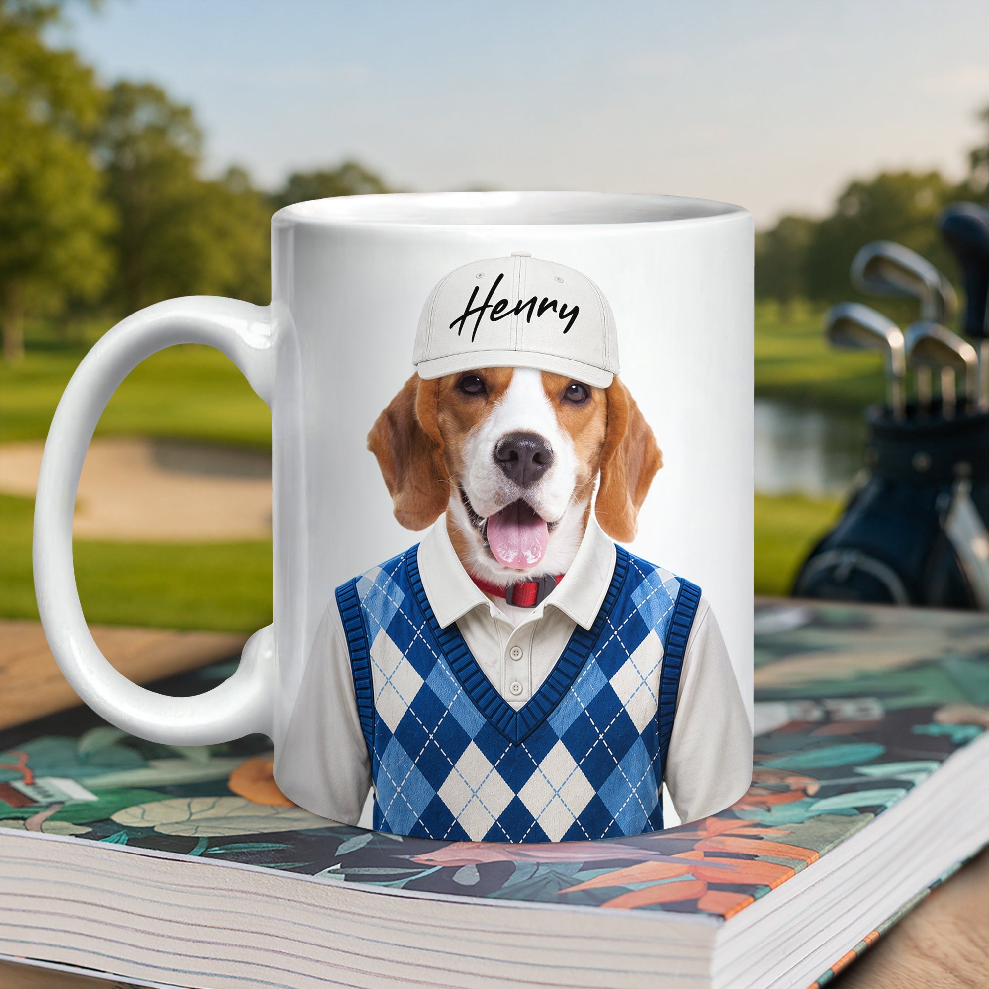 Personalized White Mug Custom Photo Gift for Dog Cat Lovers HN590 - mug GradoCreations