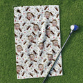 Personalized Microfiber Golf Towel with Custom Funny Face Gift for Dad, Grandpa, Golf Lovers