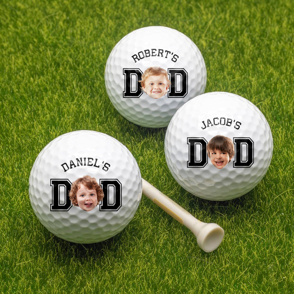 Personalized Photo Golf Ball Gift for Mom & Dad Custom Keepsake HN590 - Golf Ball GradoCreations