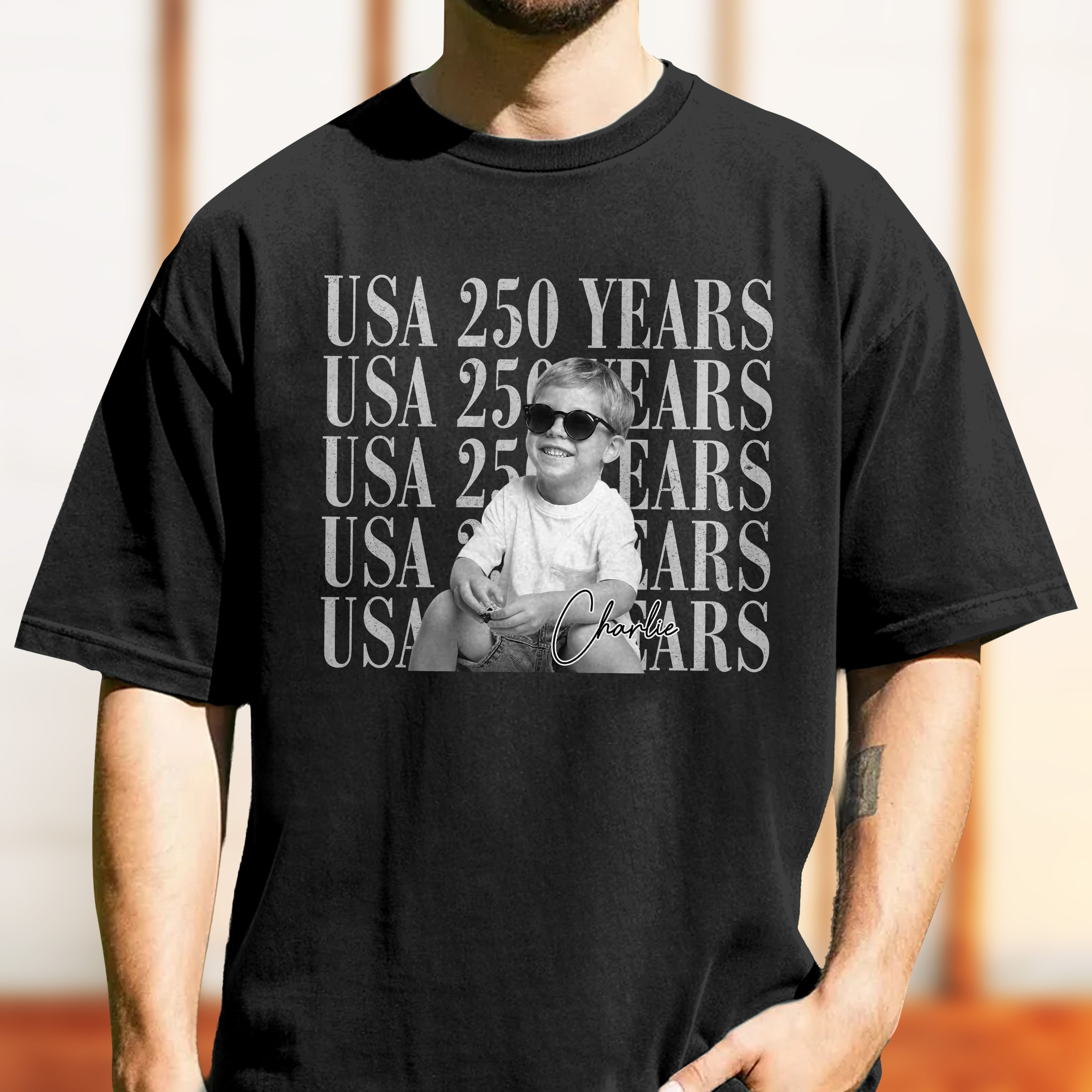Personalized Vintage Photo Comfort Shirt Custom Apparel Gift Comfort Shirt GradoCreations