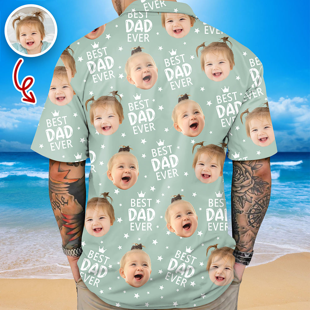 Custom Hawaiian Shirt with Photo Personalized Gift for Dad HN590 - AOP Hawai Shirt GradoCreations
