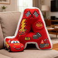 Personalized Racing Alphabet Pillow Custom Name Gift for Kids