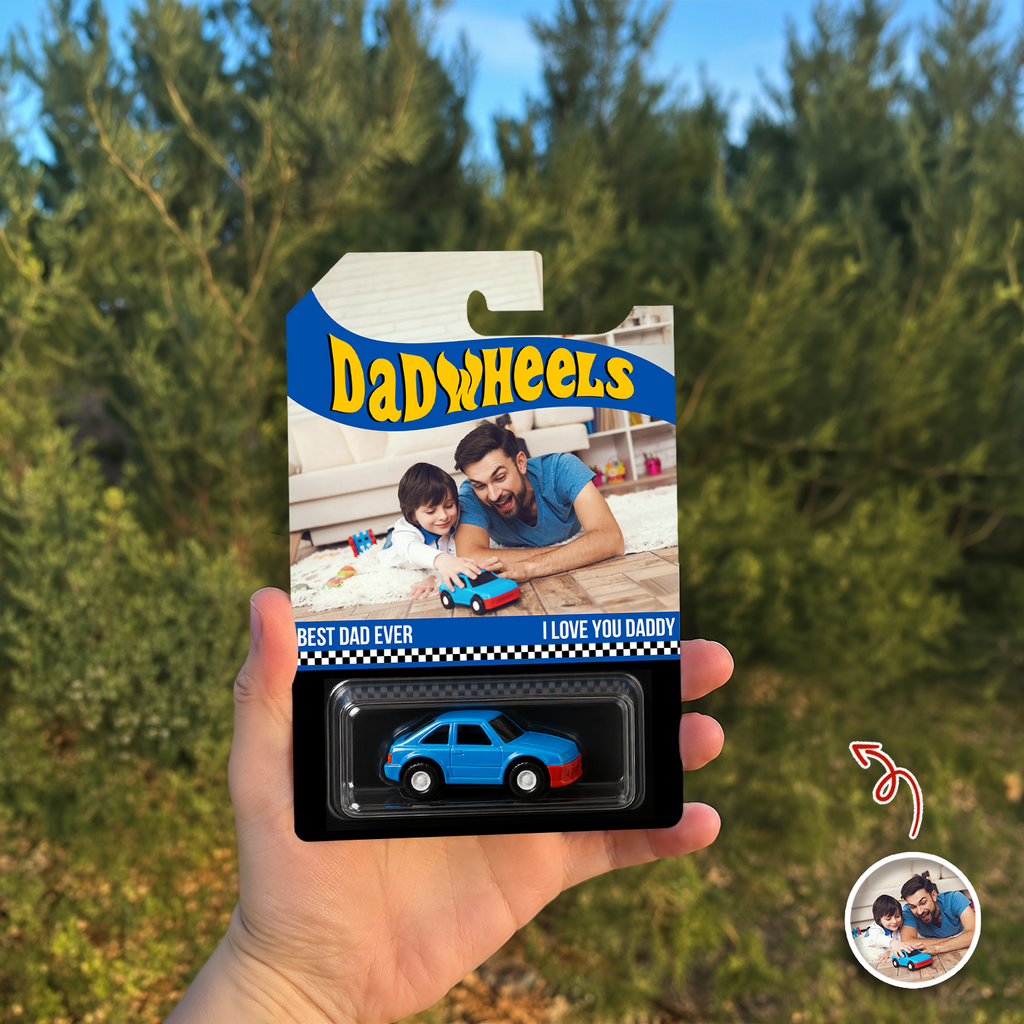Personalized Photo Hot Wheels Best Dad Ever Gift for Father's Day HN590 - Hot Wheels GradoCreations