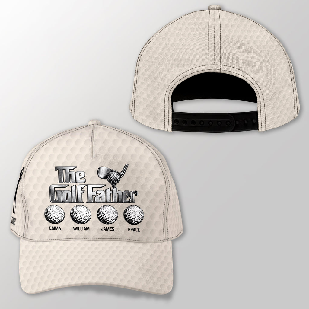 Personalized Golf Father Hat Custom Name Gift for Dad HN590 - AOP Cap GradoCreations