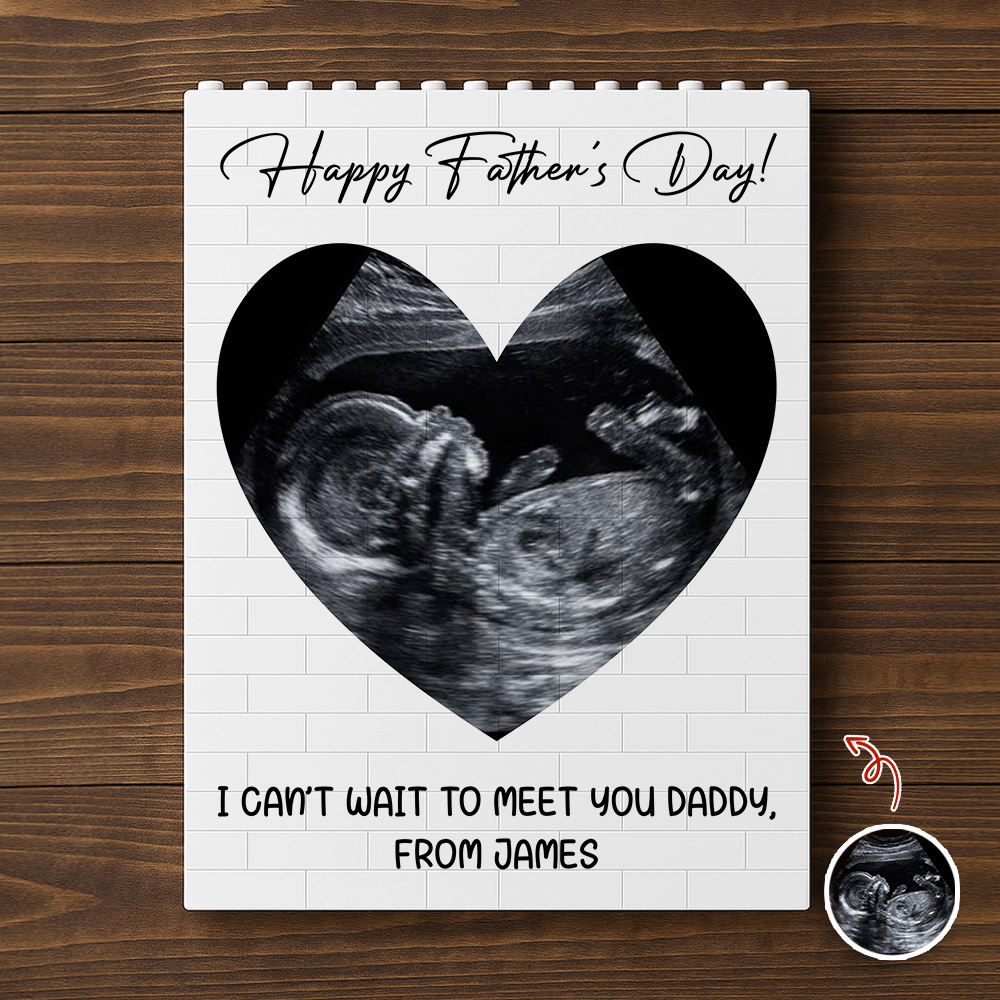 Personalized Photo Building Block Gift for Dad Father's Day HN590 - Building Blocks GradoCreations
