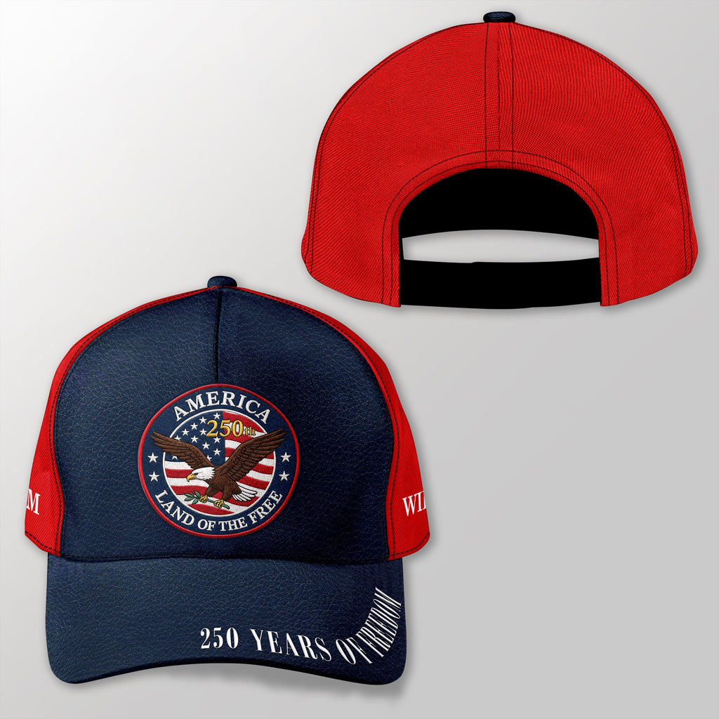 Personalized 250 Years Cap Custom Name Gift for Dad HN590 - AOP Cap GradoCreations