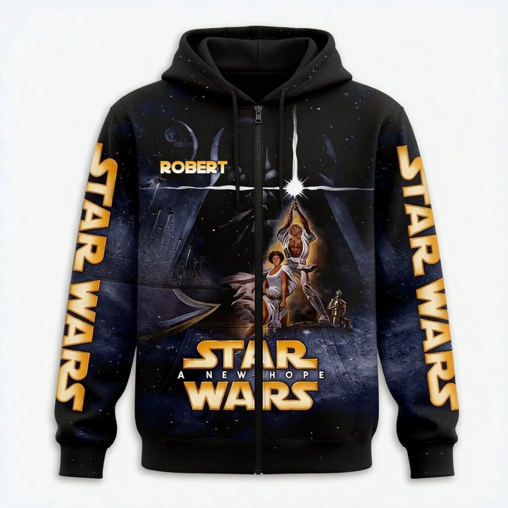 Personalized All Over Print Star Wars Shirt Gift for Movie Fans