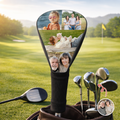 Personalized Photo Golf Club Head Cover Custom Gift for Dad HN590 - Golf Club Head Cover GradoCreations
