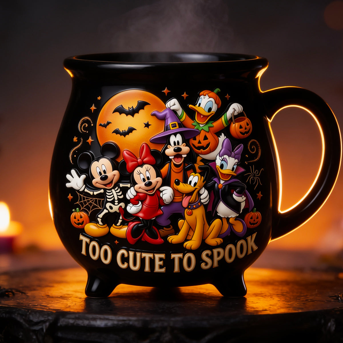 Personalized Cauldron Coffee Mug Halloween Gift for Her Cauldron Coffee Mug GradoCreations