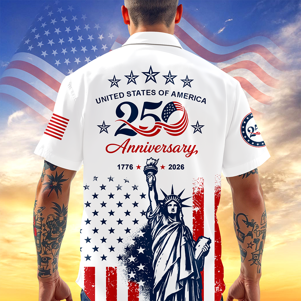 Personalized Hawaiian Shirt USA 250th Anniversary Gift HN590 - AOP Hawai Shirt GradoCreations