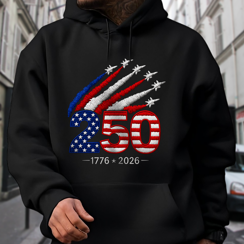 1776–2026 America Anniversary Dark Shirt Custom Gift for Dad HN590 - Tshirt GradoCreations