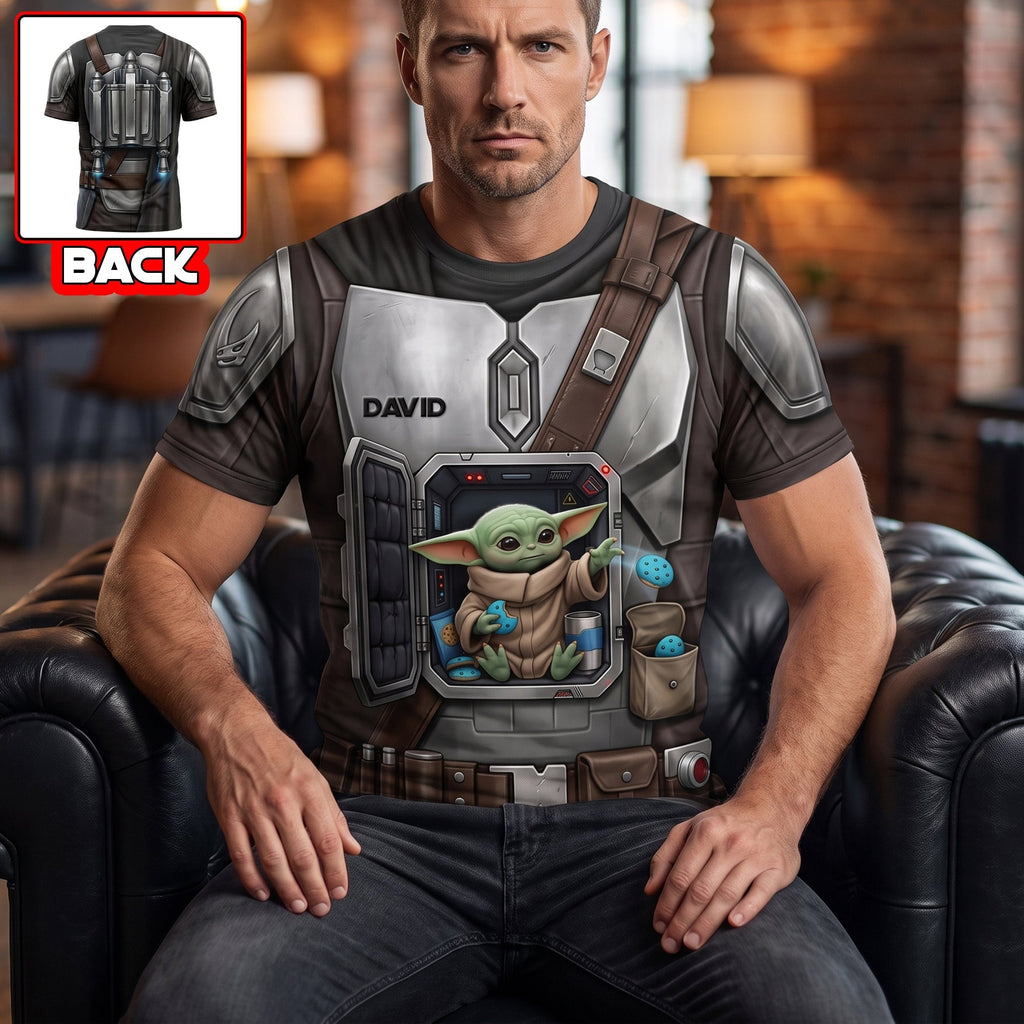 Personalized 3D T-Shirt with Space Warrior Design for Him - Gift Idea for Movie Fans AOP Tshirt GradoCreations