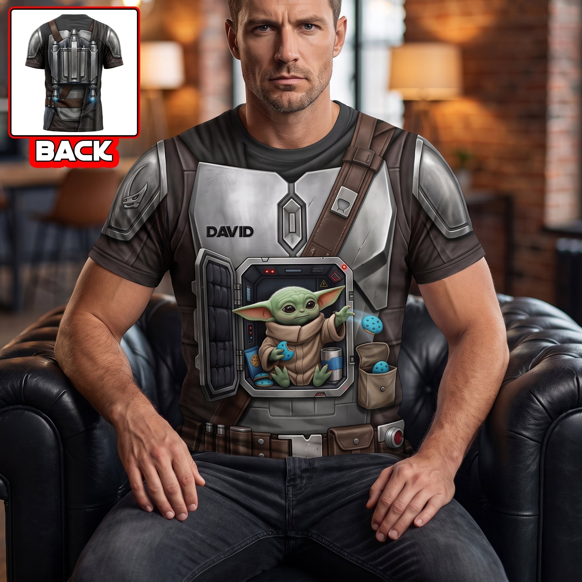 Personalized 3D T-Shirt with Space Warrior Design for Him - Gift Idea for Movie Fans AOP Tshirt GradoCreations