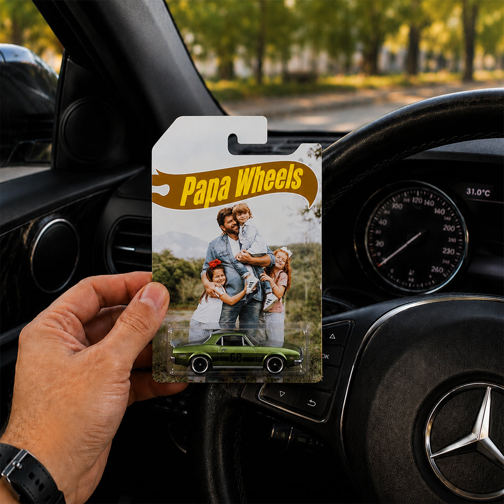 Personalized Toy Car Photo Gift for Dad on Father's Day HN590 - Hot Wheels GradoCreations