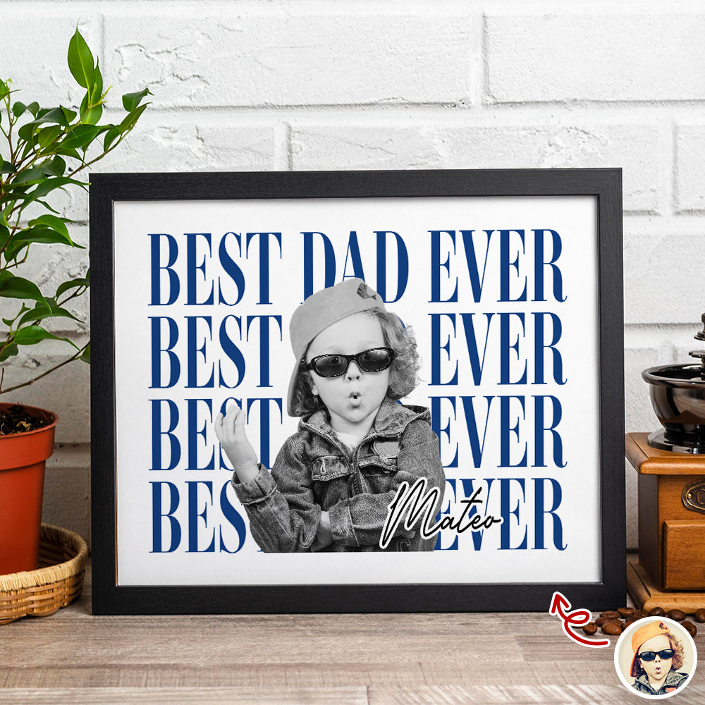 Personalized Custom Picture Frame Gift for Dad | GradoCreations HN590 - Picture Frame GradoCreations