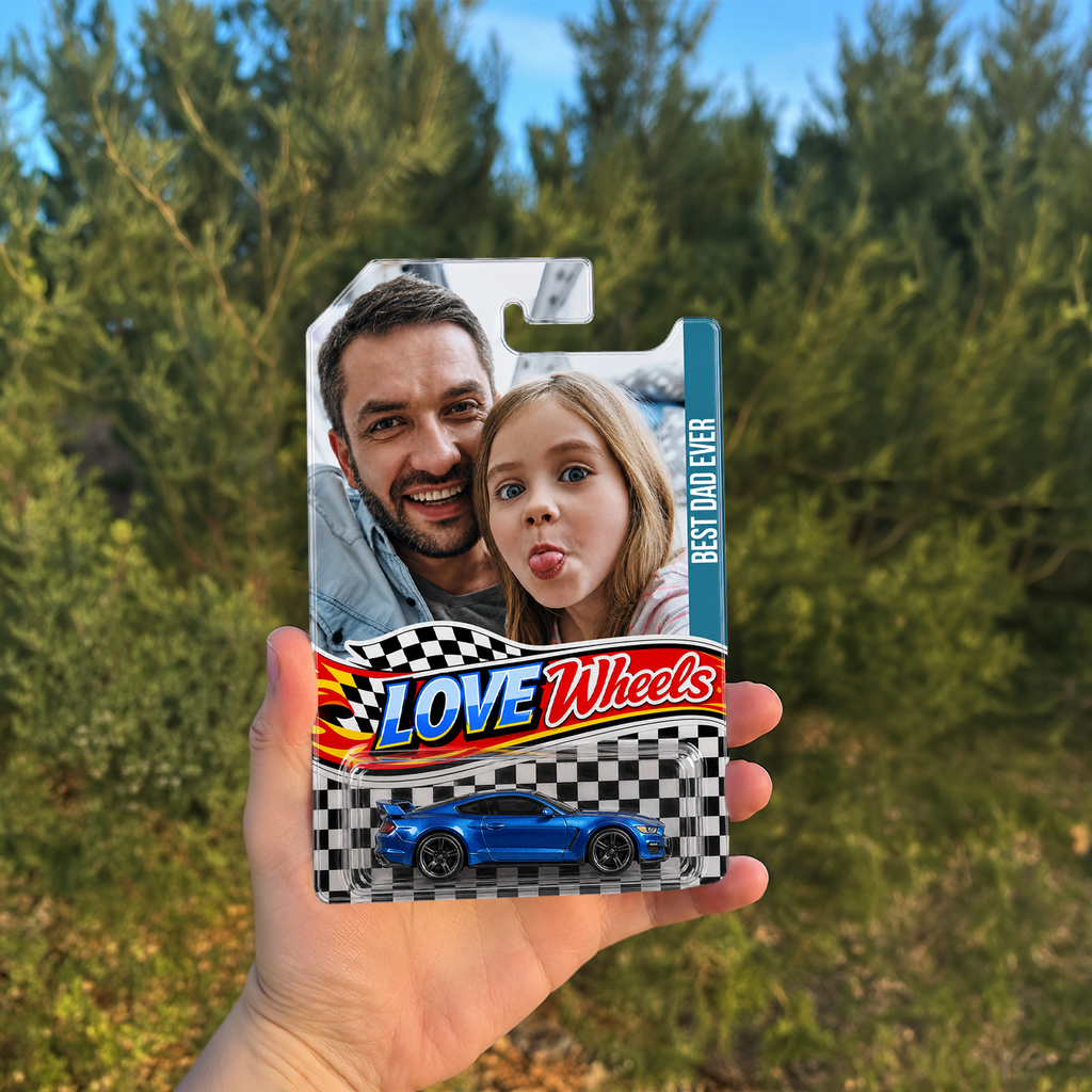 Personalized Photo Toy Car Gift for Dad Father's Day HN590 - Hot Wheels GradoCreations