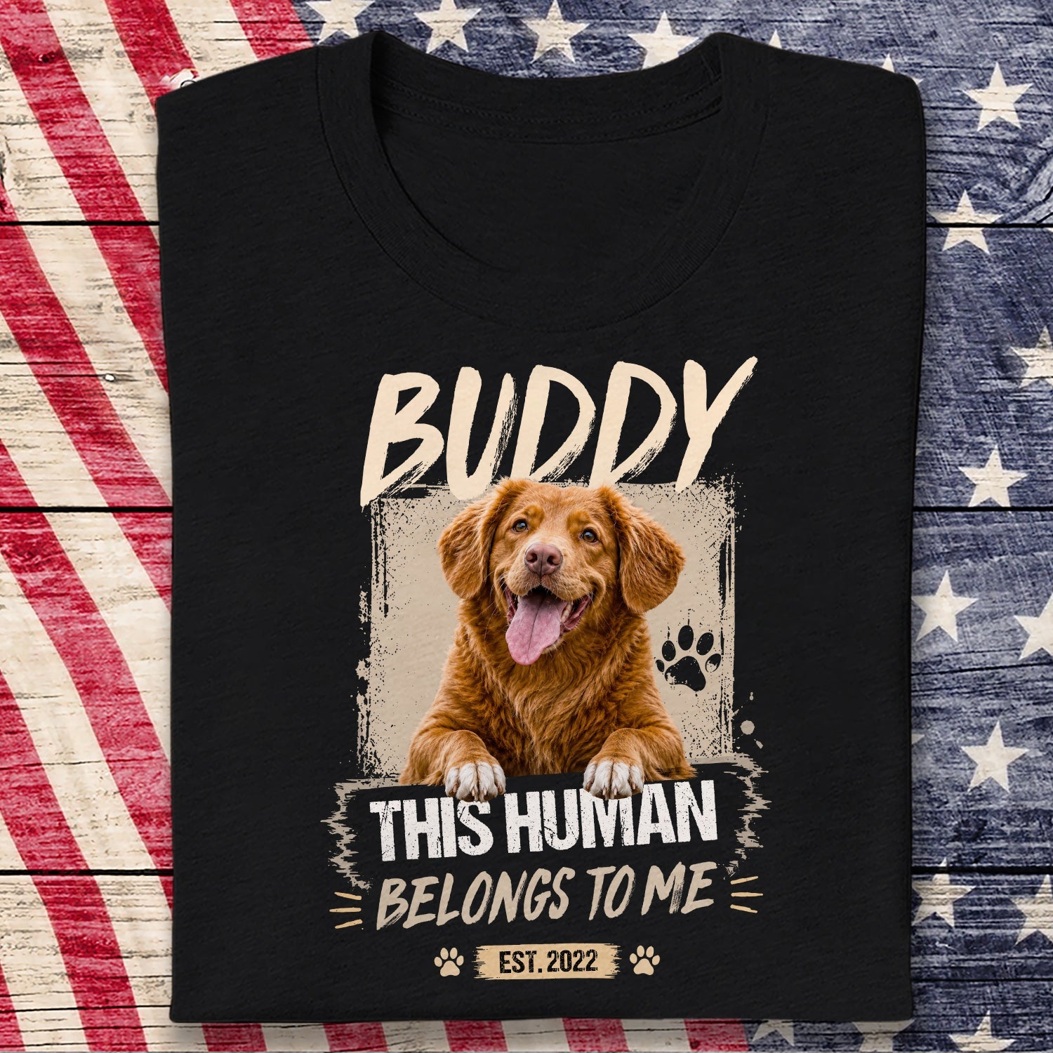 Personalized Dog Photo Shirt Custom Gift for Dog Dad HN590 - Tshirt GradoCreations