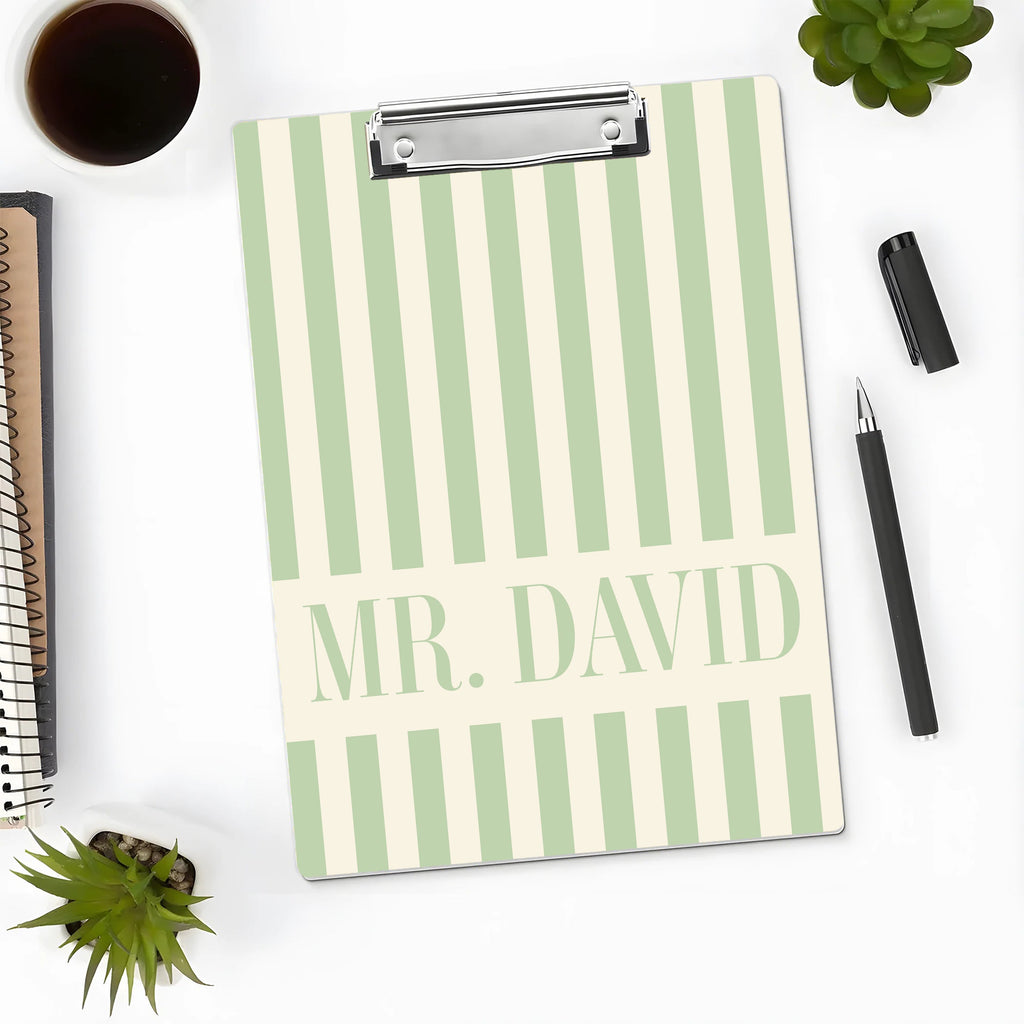 Personalized Teacher Clipboard Custom Name Gift for Educators HN590- Teacher Clipboard GradoCreations
