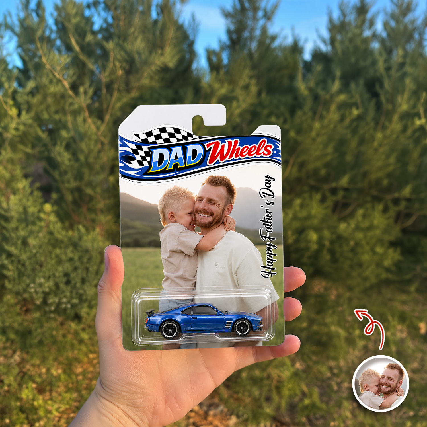 Custom Photo Hot Wheels Car Gift for Dad | Father's Day HN590 - Hot Wheels GradoCreations