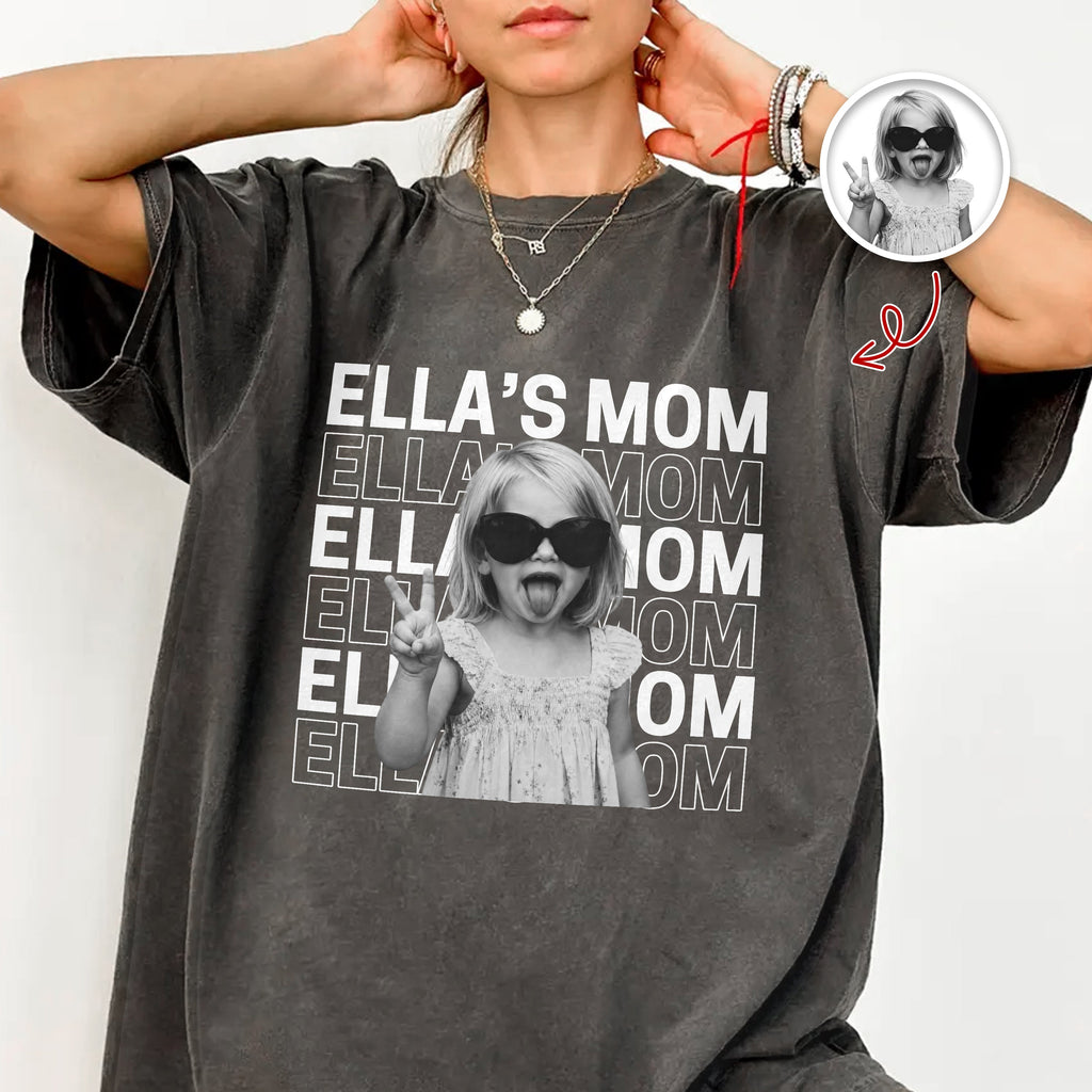 Personalized Vintage Photo Comfort Shirt Gift for Mom/Dad Comfort Shirt GradoCreations