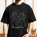 Custom Pet Portrait Line Art Shirt Personalized Gift for Dog Dad Comfort Shirt FIX GradoCreations