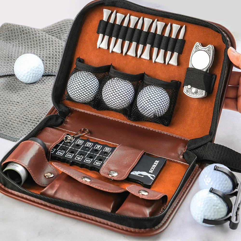 Personalized Golf Gift Set Custom Photo Unique Gift for Dad HN590 - golf set fix GradoCreations