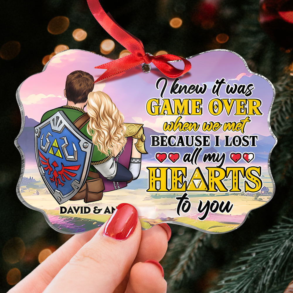 Personalized Acrylic Ornament Custom Couple Gift Idea for Anniversary