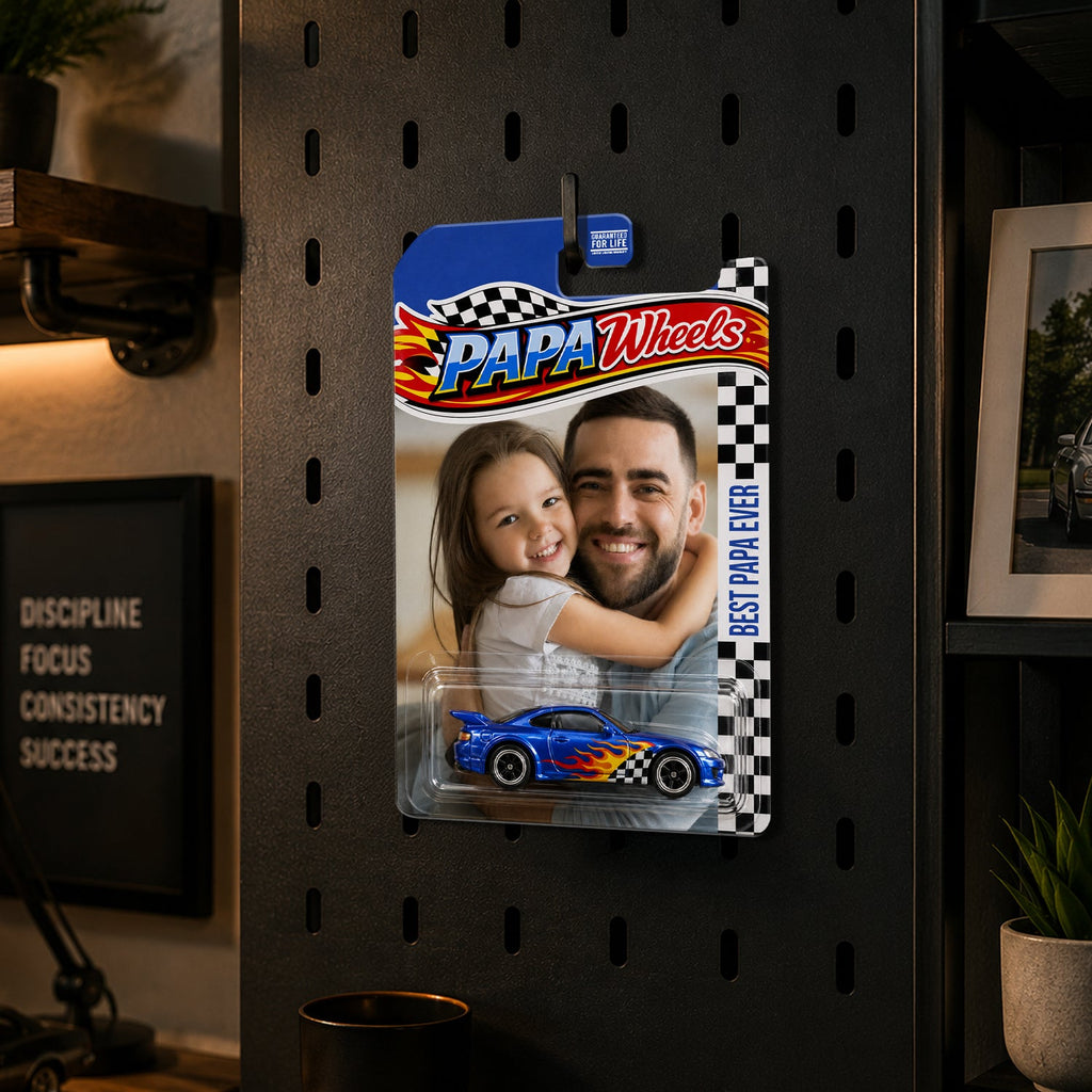 Personalized Photo Diecast Car Keepsake Gift for Dad HN590 - Hot Wheels GradoCreations