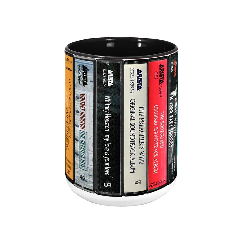 Whitney Houston Cassette Mug Retro Drinkware Gift for Music Lovers GradoCreations