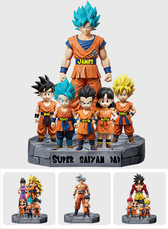 Personalized Super Saiyan Dad Acrylic Plaque Gift for Father's Day