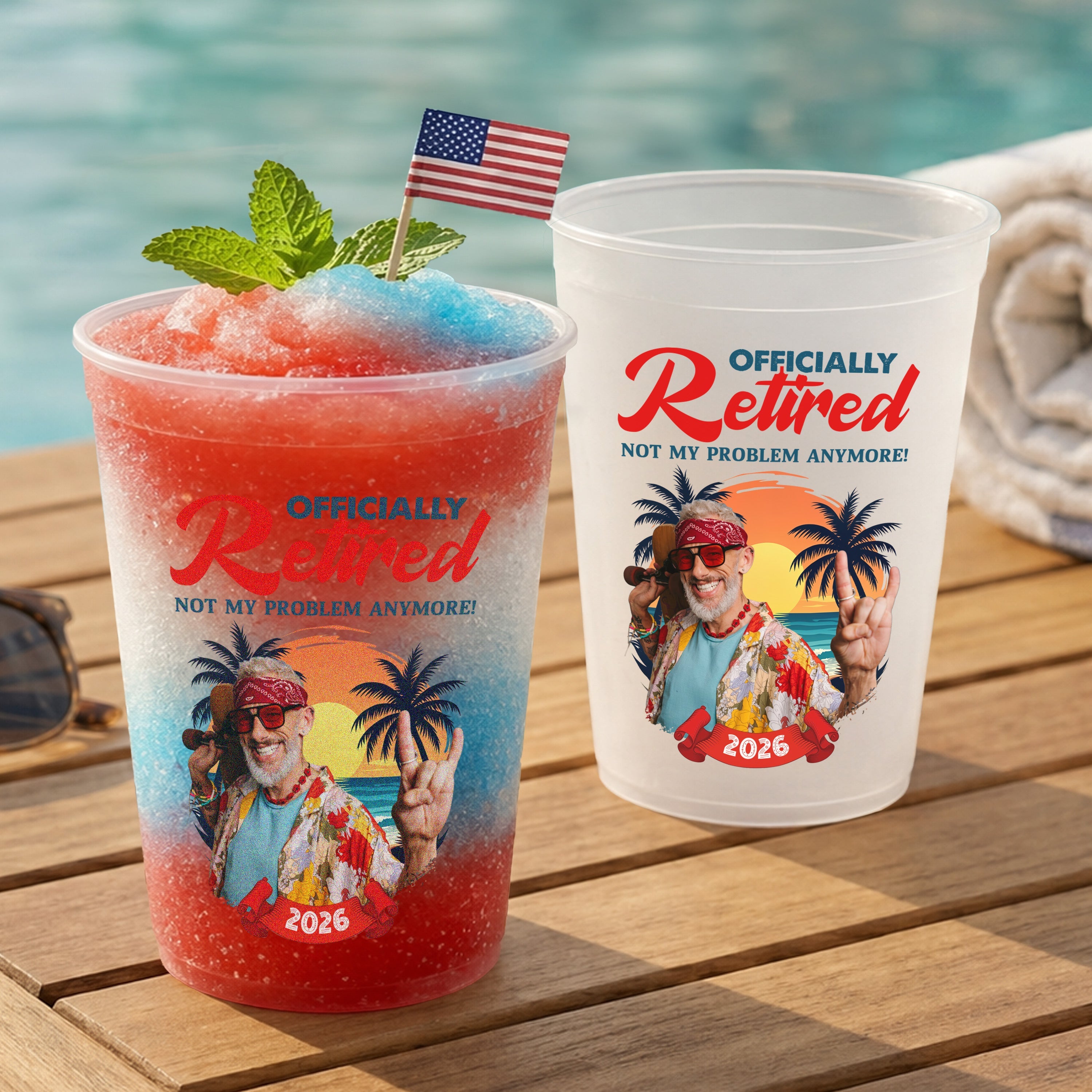 Custom Photo Retirement Cup Personalized Gift for Men/Women HN590 - Cup GradoCreations