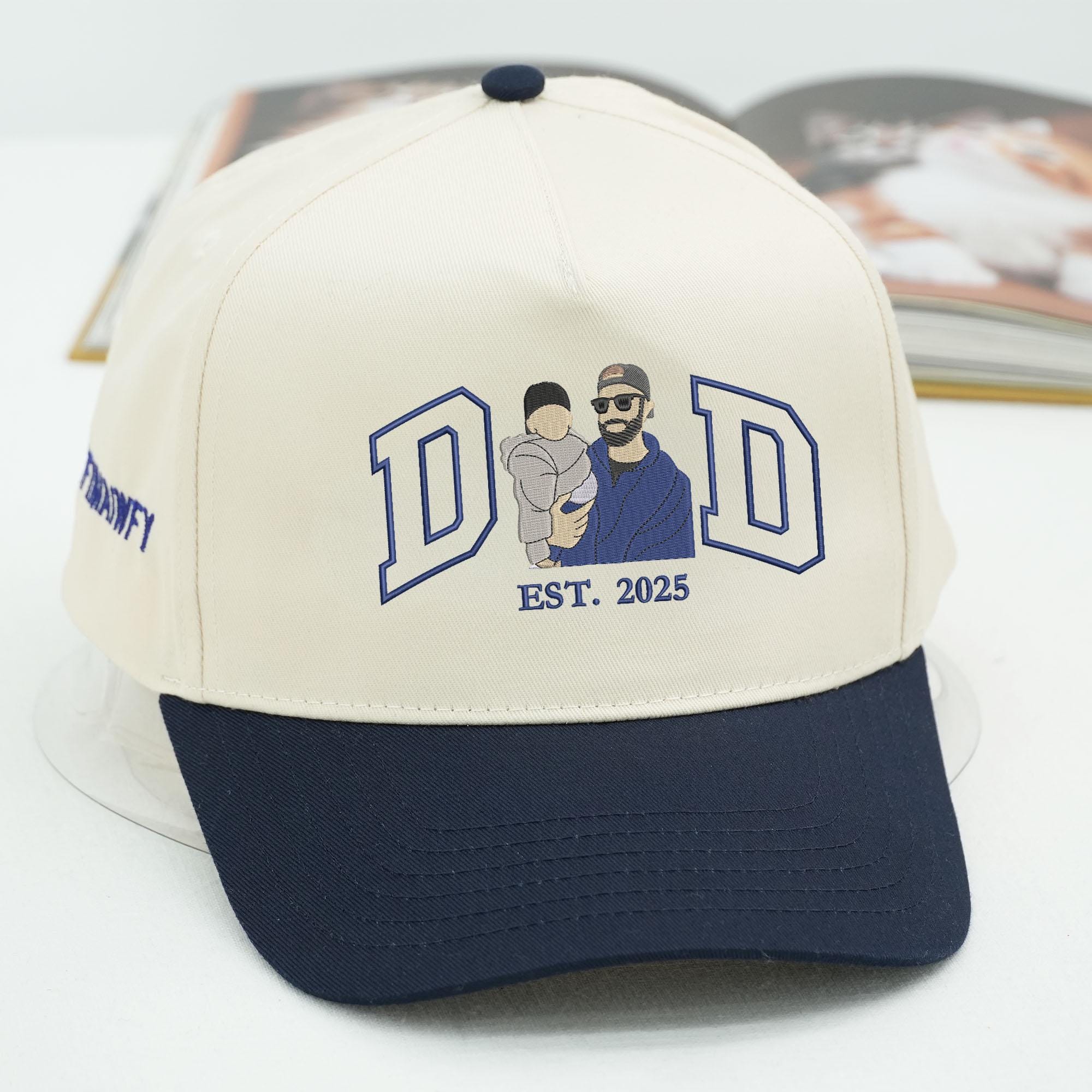 Personalized Embroidered Dad Trucker Hat Custom Gift for Father's Day HN590 - Embroidered Trucker Hat fix GradoCreations