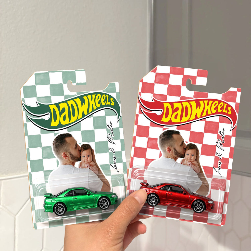 Custom Photo Vintage Wheels Personalized Gift for Dad HN590 - Hot Wheels GradoCreations