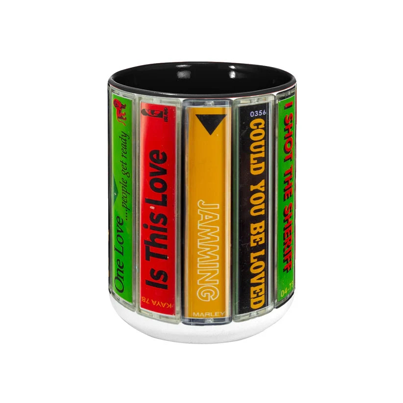 Bob Marley Retro Music Cassette Accent Mug Ceramic Gift GradoCreations
