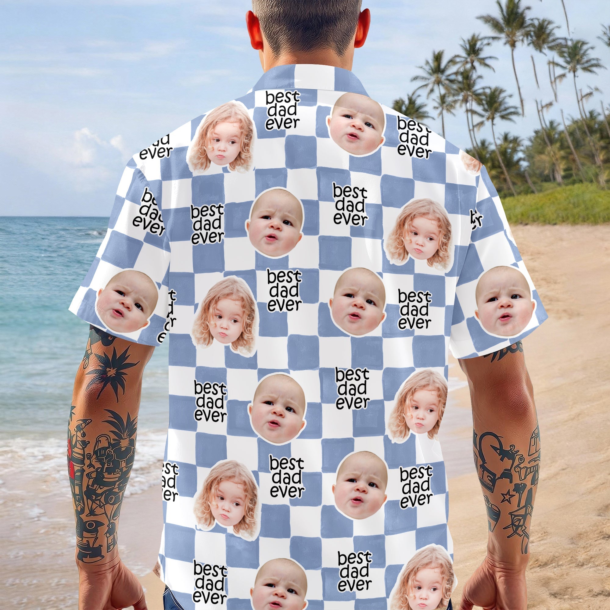 Personalized Retro Hawaii Shirt Best Dad Ever Gift for Father's Day HN590 - AOP Hawai Shirt Fix GradoCreations