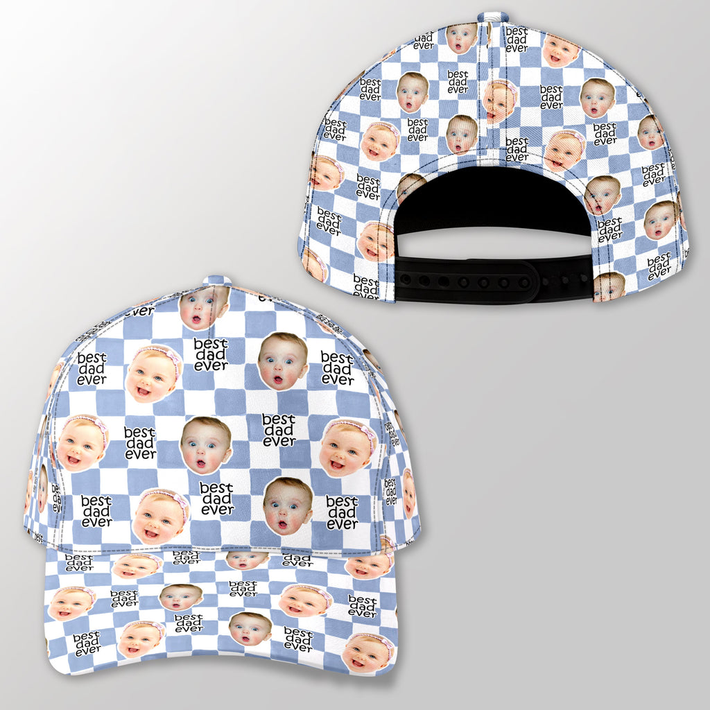 Personalized Classic Cap with Baby Face Photo Gift for Dad HN590 - AOP Cap GradoCreations