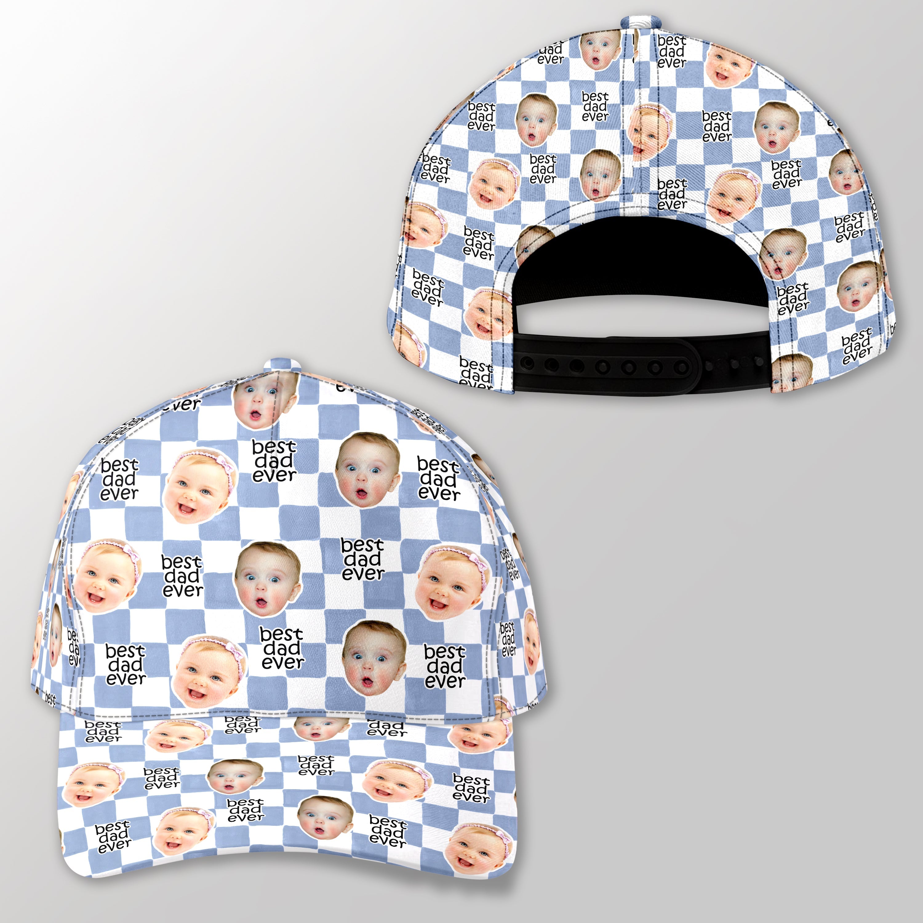 Personalized Classic Cap with Baby Face Photo Gift for Dad HN590 - AOP Cap GradoCreations