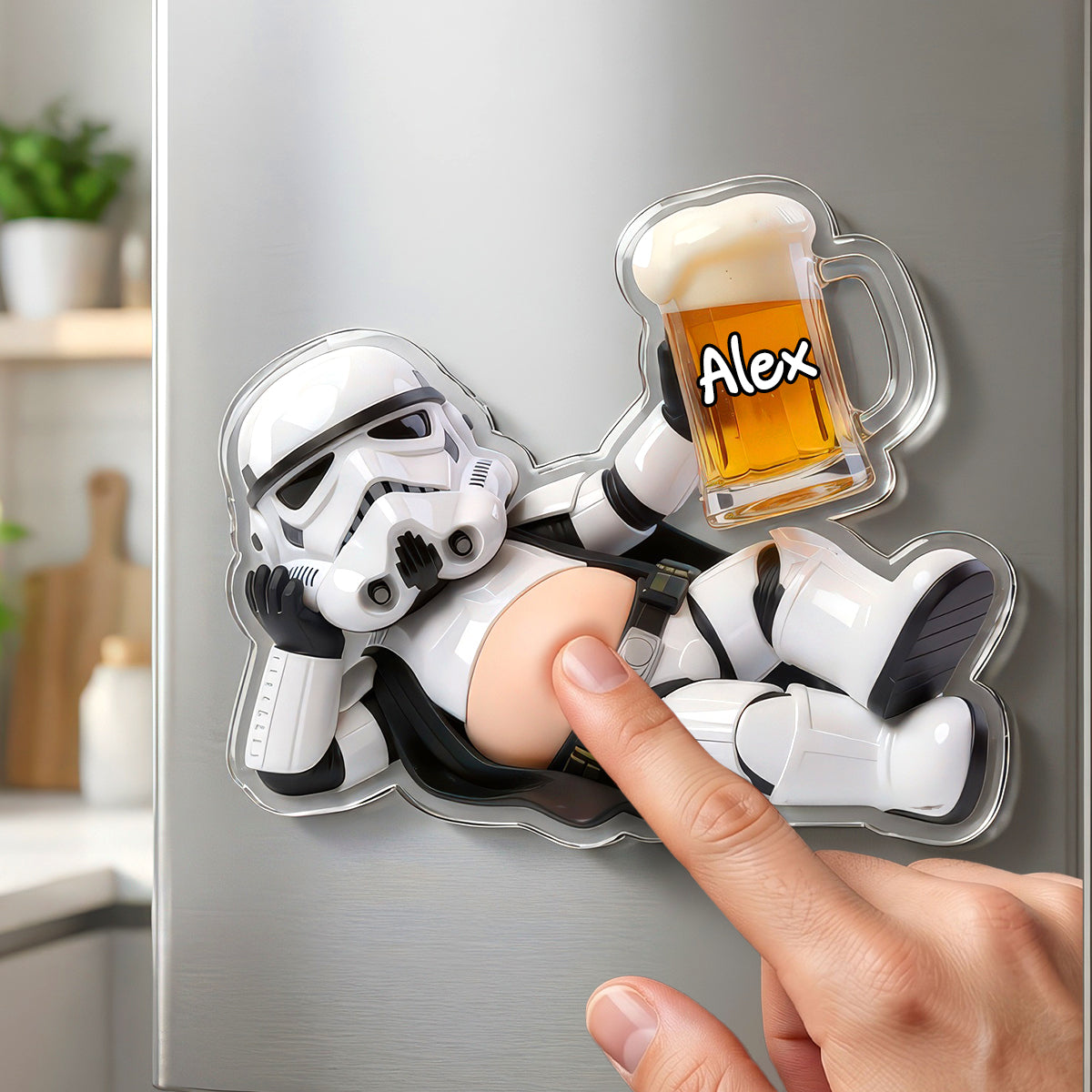 Personalized Acrylic Squishy Fridge Magnet with Favorite Character