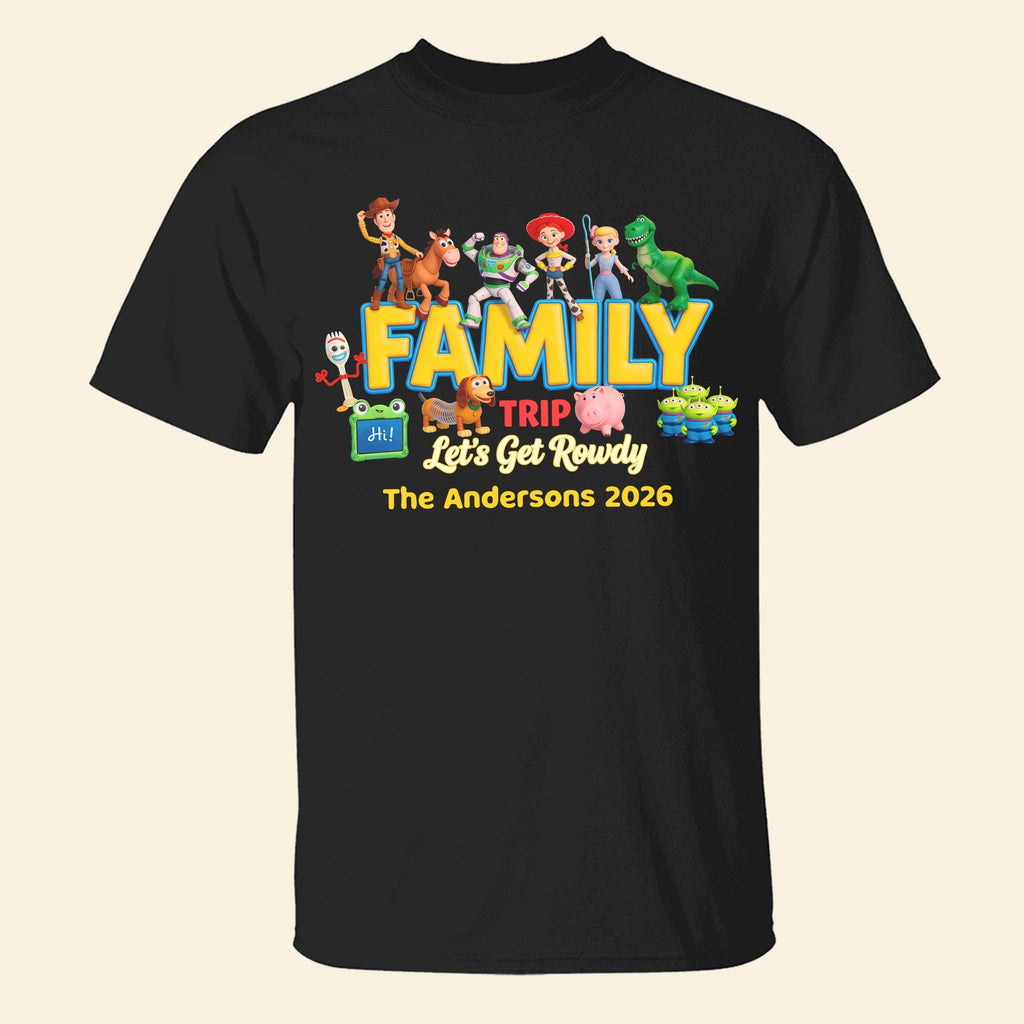 Personalized Family Trip Shirt Custom Names Travel Gift
